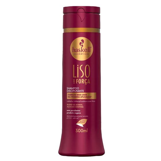 Imagem de Shampoo Liso com Força Haskell 300ml - GRAM