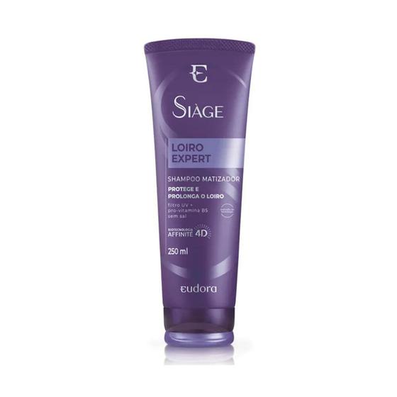 Shampoo Loiro Expert Matizador Proteção Cabelos 250ml Siàge Menor preço em Shampoo Loiro Expert Matizador Proteção Cabelos 250ml Siàge