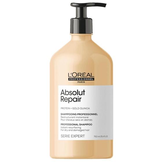 Imagem de Shampoo Loreal Absolut Repair Gold Quinoa + Protein 750Ml