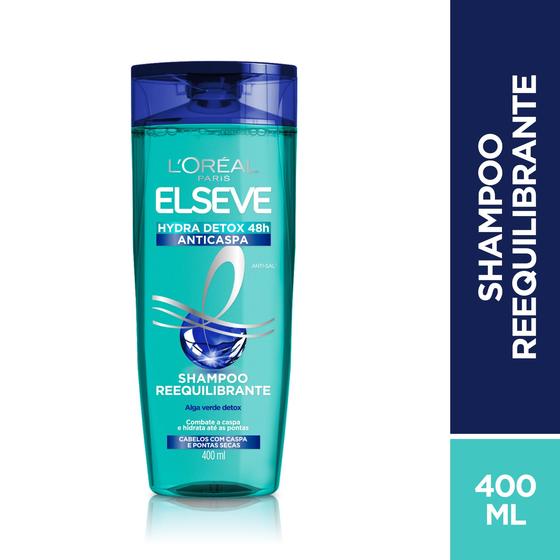 Imagem de Shampoo Loréal Elseve Anticaspa Hydra Detox 400ml