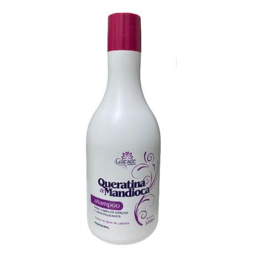 Imagem de Shampoo Mandioca com Queratina Gileade 500ml Uso Diário