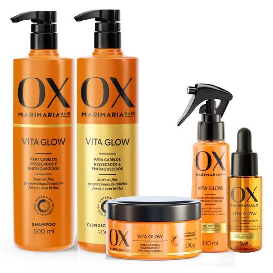 Imagem de Shampoo Mari Maria Hair Ox Vita Glow 500ml - Nutrição e Crescimento