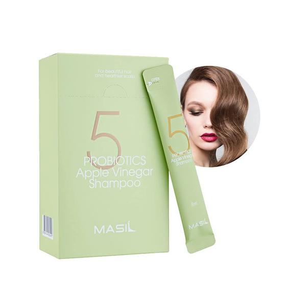 Imagem de Shampoo Masil 5 Probióticos com Vinagre de Maçã - Kit com 20 Unidades (300ml cada)