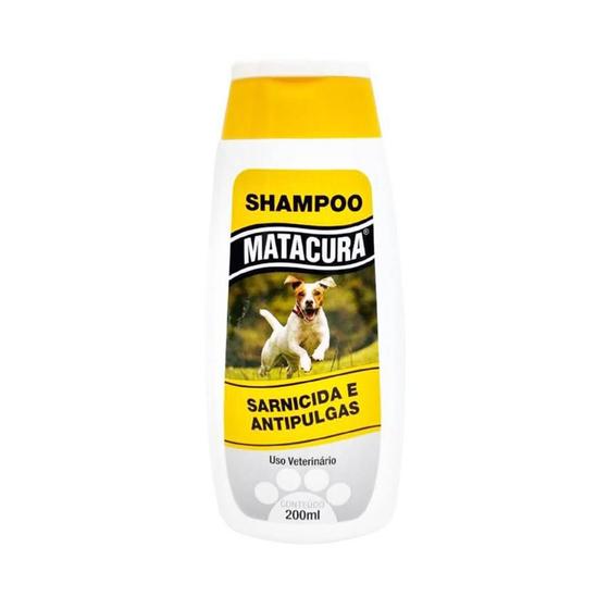 Imagem de Shampoo Matacura Sarnicida E Anti-Pulgas Para Cães 200Ml