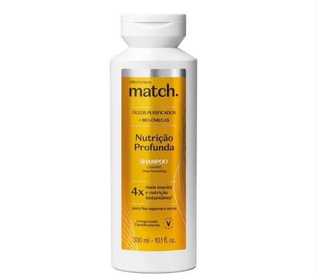 Imagem de Shampoo Match Nutrição Profunda 300ml O Boticário