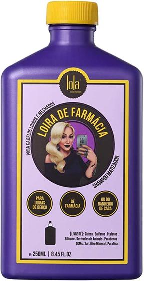 Imagem de Shampoo Matizador Loira de Farmácia Lola 250ml