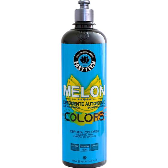 Imagem de Shampoo Melon 500ml Detergente Automotivo Colors Azul