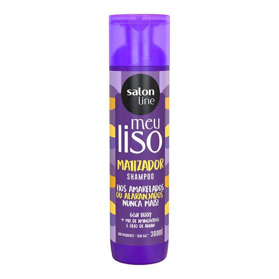 Imagem de Shampoo Meu Liso LoiroMatizado 300ml - Salon Line