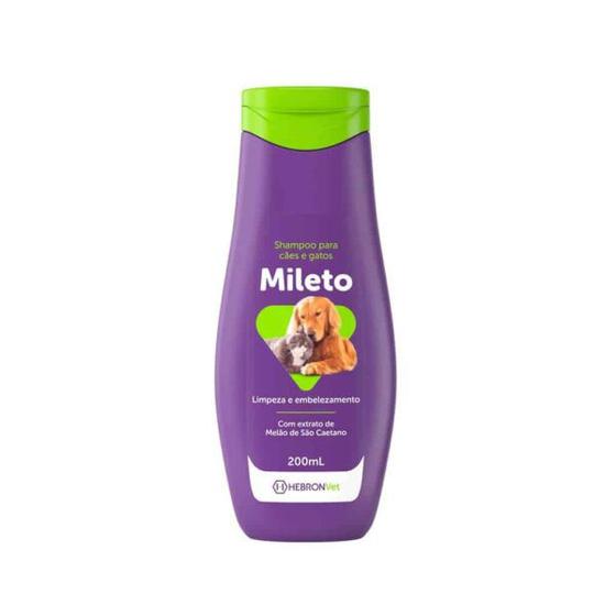 Imagem de Shampoo Mileto Para Cães e Gatos 200ml - Hebron Vet