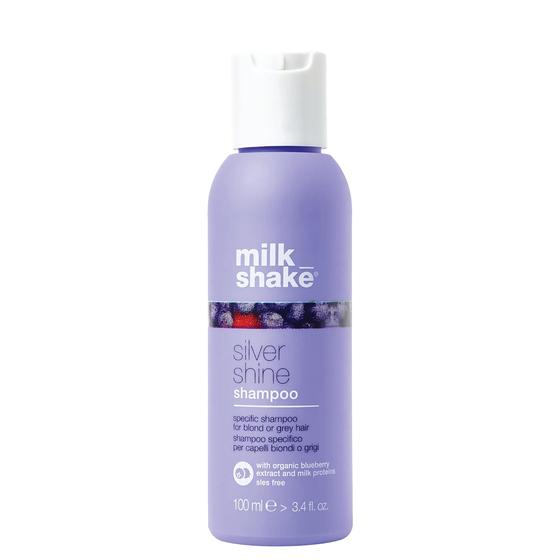 Imagem de Shampoo Milk_shake Silver Shine Purple para cabelos loiros -