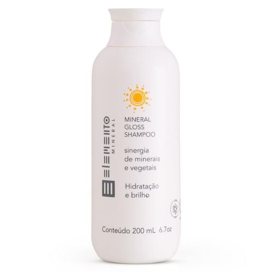 Imagem de Shampoo Mineral Gloss Hidratação e Brilho - 200ml - Elemento Mineral