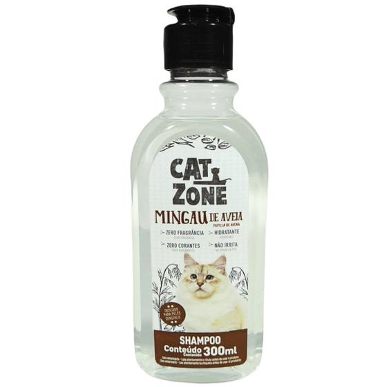 Shampoo Mingau de Aveia Cat Zone 300ml Para Gatos Pele Sensível