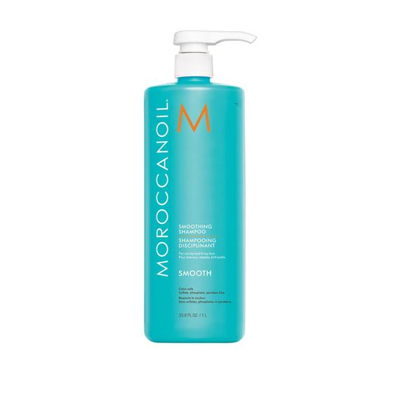 Imagem de Shampoo Moroccanoil Smoothing 1L para cabelos crespos ou difíceis de gerenciar