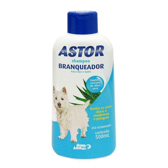 Imagem de Shampoo Mundo Animal Cães e Gatos Astor Branqueador - 500ml