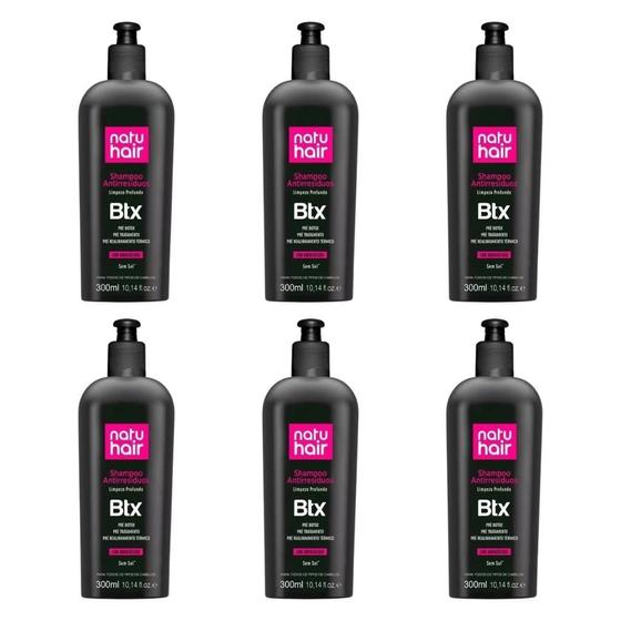 Imagem de Shampoo Natuhair Btx Antirresiduos 300Ml - Kit Com 6Un