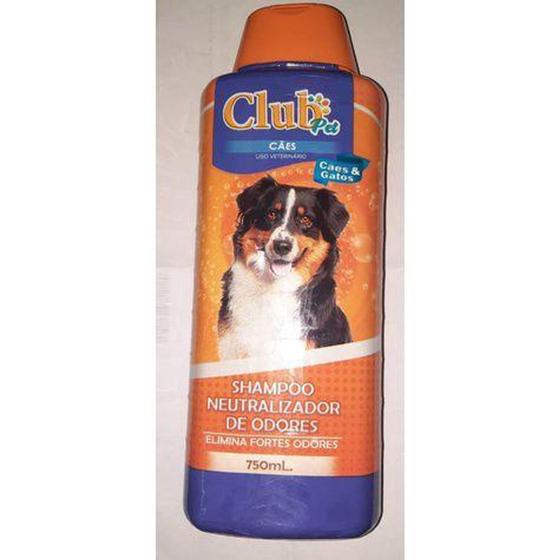 Shampoo Neutralizador de Odores P/Caes E Gatos (750 ML) Club Pet