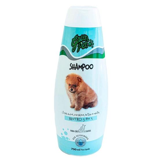 Imagem de Shampoo Neutro Green Pet Care 5 em 1 para Cães e Gatos - 700 mL