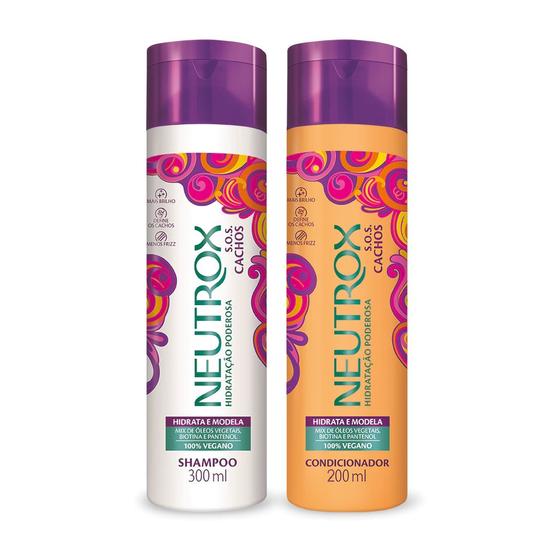 Imagem de Shampoo Neutrox 300ml+Condicionador 200ml SOS Cachos