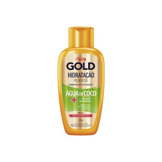 Imagem de Shampoo Niely Gold 275ml Agua Coco Hidratação