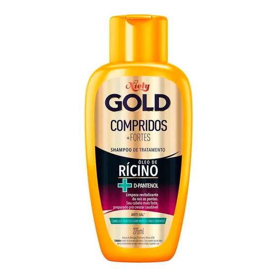 Imagem de Shampoo Niely Gold Compridos + Fortes 275ml