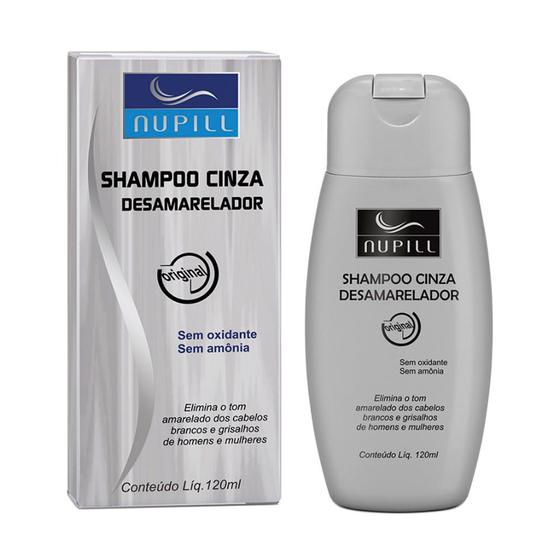 Imagem de Shampoo Nupill Cinza Desamarelador 120ml