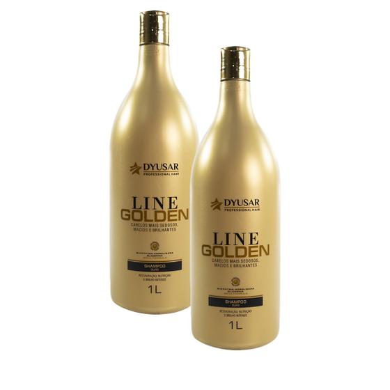 Imagem de Shampoo Nutrição Intensa - Kit 2 Shampoos Ouro Line Golden