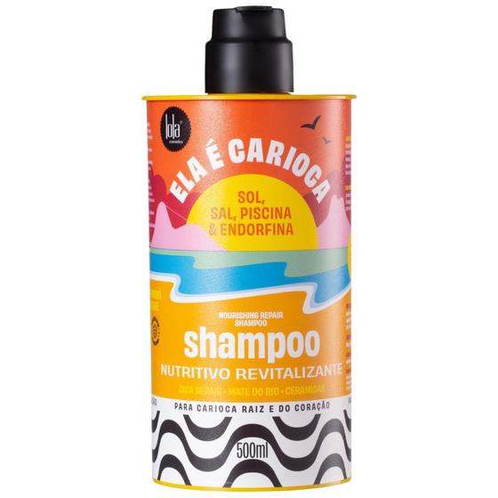 Imagem de Shampoo Nutritivo Revitalizante Ela É Carioca 500ml Lola Cosmetics