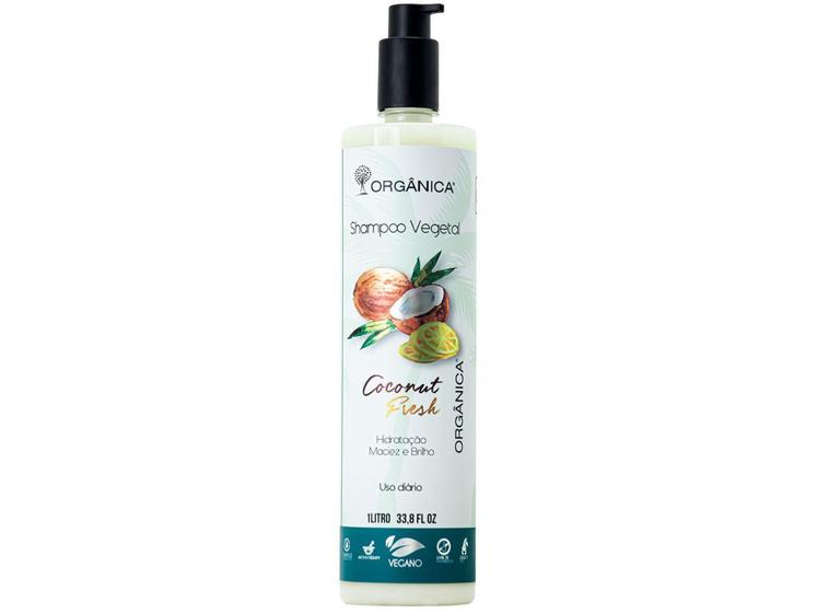Shampoo Orgânica Puro Vegetal Coconut Fresh 1L Shampoo Magazine Luiza