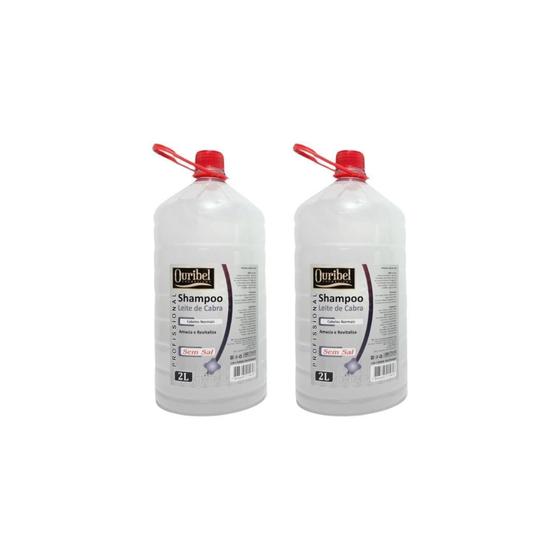 Imagem de Shampoo Ouribel 2000Ml Leite De Cabra - Kit C/2Un
