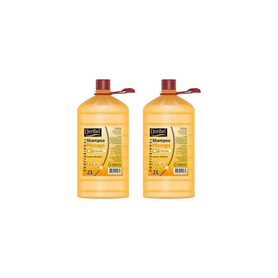 Imagem de Shampoo Ouribel 2000Ml Pessego - Kit C/2Un