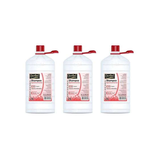Imagem de Shampoo Ouribel 2000ml Quimicamente - Kit C/3un