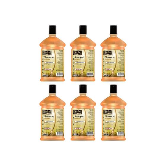 Imagem de Shampoo Ouribel Keratina 500Ml - Kit C/6Un