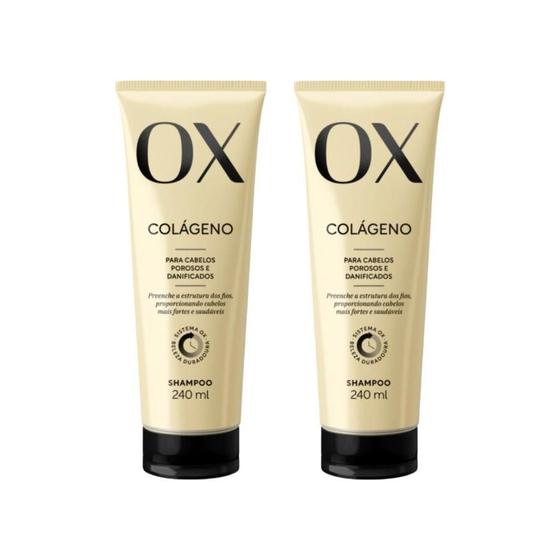 Imagem de Shampoo Ox 240Ml Colageno - Kit Com 2Un