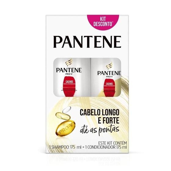 Imagem de Shampoo Pantene 175mL + Condicionador 175mL Pantene Cachos Hidra-Vitaminados
