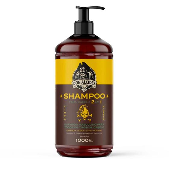 Imagem de Shampoo Para Cabelo 2 Em 1 Lemon Bone 1000ml Don Alcides