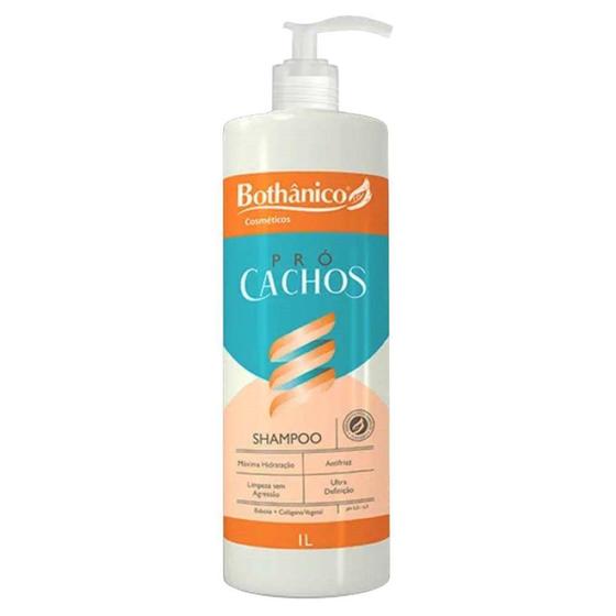 Imagem de Shampoo para Cabelo Pró-Cachos Vegano 1L Bothânico Cosméticos