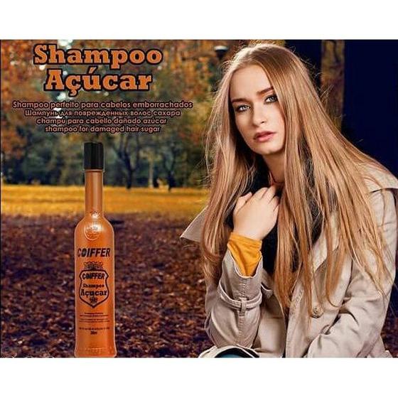 Imagem de Shampoo Para Cabelos Emborrachados Coiffer Açúcar 300ml