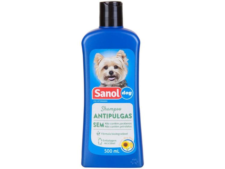 Shampoo para Cachorro Antipulgas Sanol Dog 500ml Shampoo e Condicionador para Cachorro