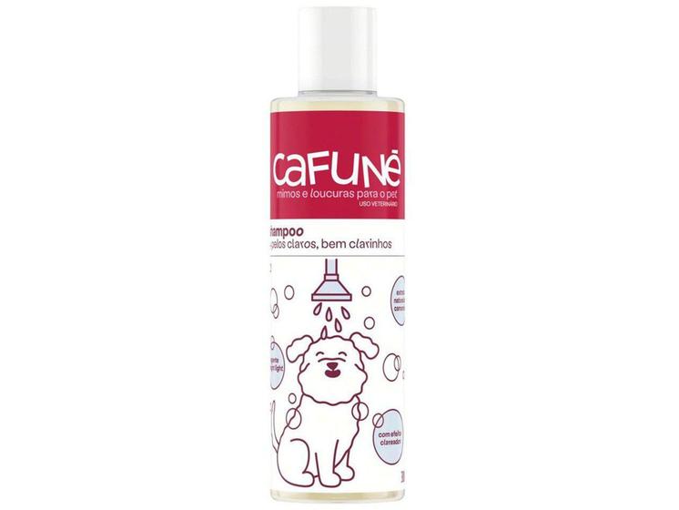 Imagem de Shampoo para Cachorro Pelos Brancos e Claros - Cafuné Mimos e Loucuras Hipoalergênico 300ml