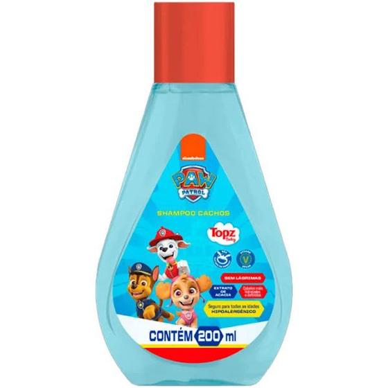 Imagem de Shampoo Para Cachos Patrulha Canina Com Extrato De Acácia 200ml Topz Baby