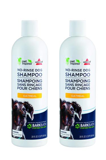 Imagem de Shampoo para cães Bissell Oatmeal No-Rinse para BARKBATH, pacote com 2 unidades