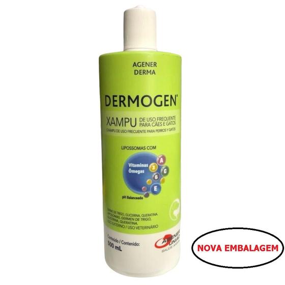 Shampoo para Câes e Gatos Dermogen 500ml Agener União Outros Pet
