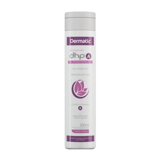 Imagem de Shampoo Para Cães e Gatos Fórmula DHP-A D-Pantenol 300ml - Dermatic