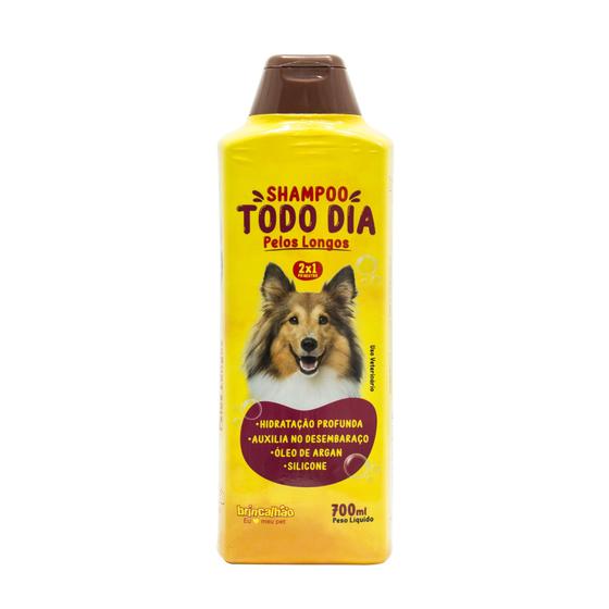 Imagem de Shampoo para Cães Pelos Longos 700ml Brincalhão