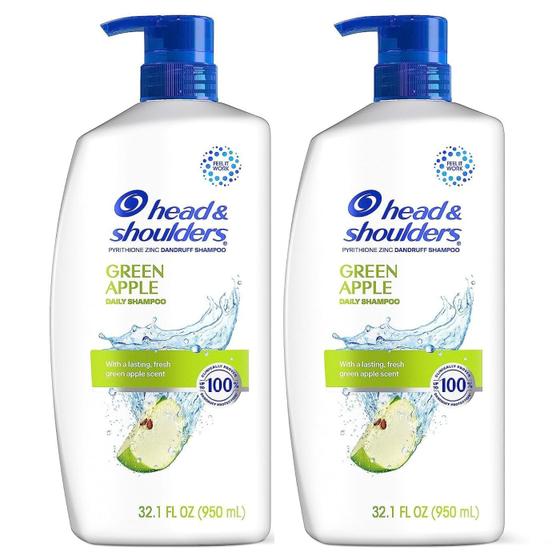 Imagem de Shampoo para tratamento de caspa para cabeça e ombros, 950 ml, pacote com 2