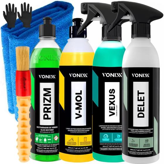 Imagem de Shampoo Para Veículo Kit Vonix Shampoo Desengraxante Vonixx