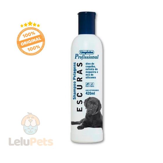 Imagem de Shampoo Pelagens Escuras Para Cães E Gatos Limpinho 400ml