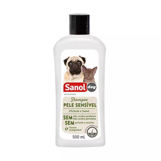 Imagem de Shampoo Pele Sensível 500ml Sanol Dog