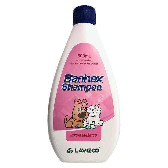 Imagem de Shampoo Pele Sensível Cães e Gatos Hipoalergênico Lavizoo 500ml