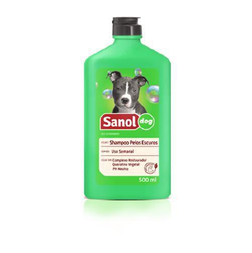 Imagem de Shampoo Pelos Escuros 500 Ml Sanol Dog